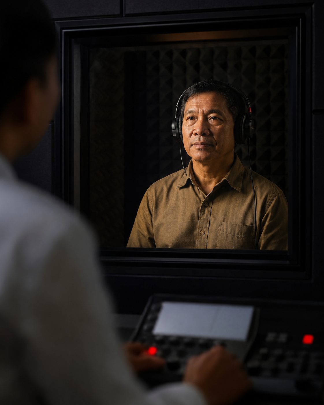 Hearing test at an Ear Diagnostics clinic