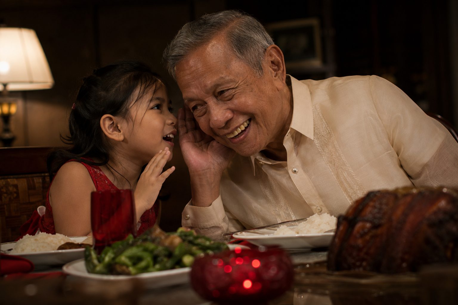 NuEar hearing aid wearer with family